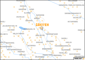 map of Gākīyeh