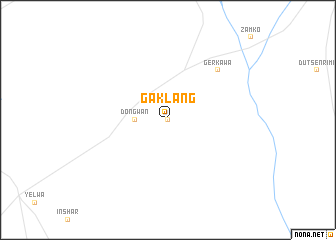 map of Gaklang