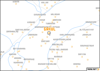 map of Gākūl