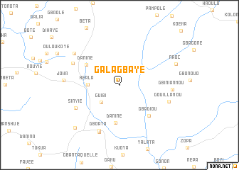 map of Galagbaye