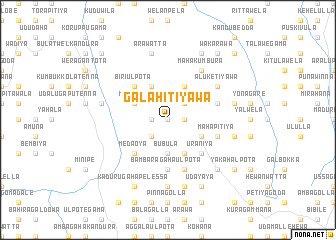 map of Galahitiyawa