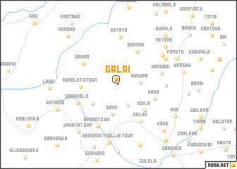 map of Galai