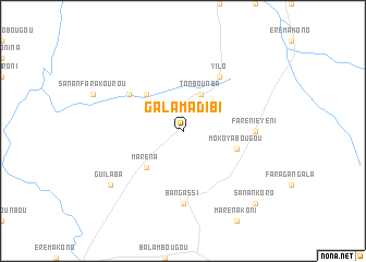 map of Galamadibi