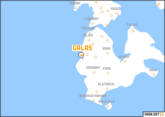 map of Galas