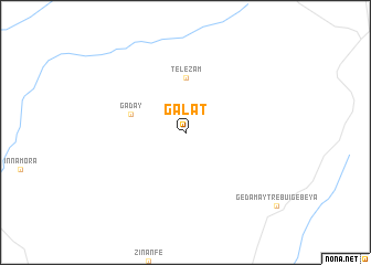 map of Galat