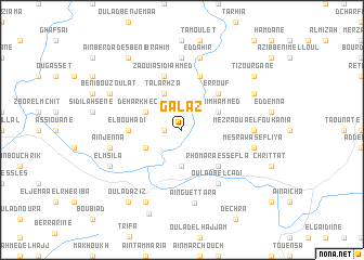 map of Galaz