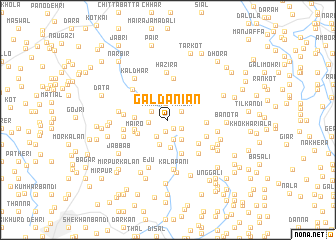 map of Galdaniān