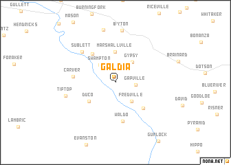 map of Galdia
