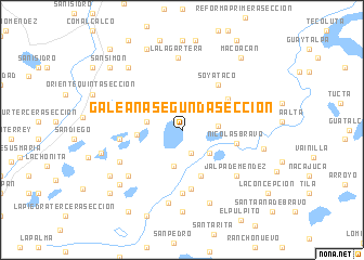 map of Galeana Segunda Sección