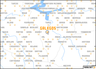 map of Galegos