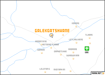 map of Galekgatshwane