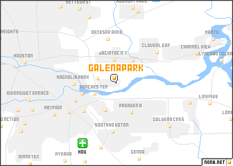 map of Galena Park