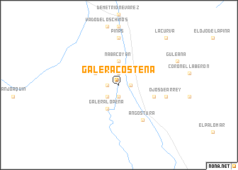 map of Galera Costeña