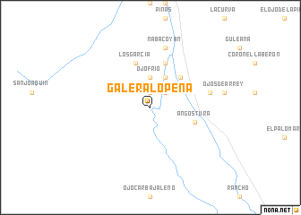 map of Galera Lopeña