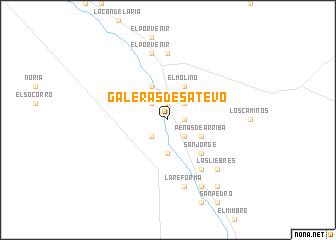 map of Galeras de Satevó