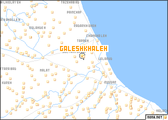 map of Gālesh Khāleh