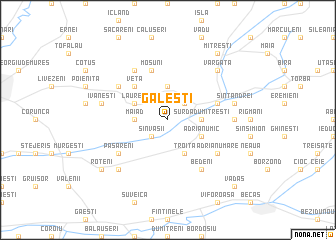 map of Găleşti