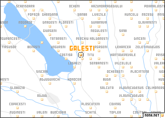 map of Găleşti