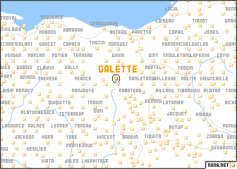 map of Galette