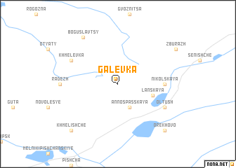 map of Galevka