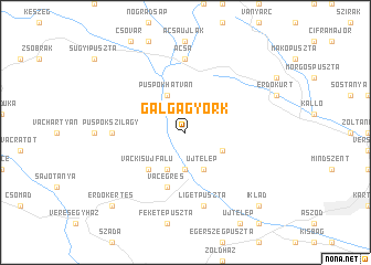 map of Galgagyörk