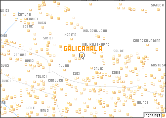 map of Galića Mala