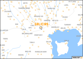 map of Galicias