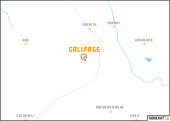 map of Galīfagē