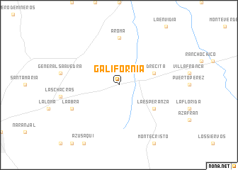 map of Galifornia