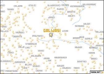 map of Galijaši