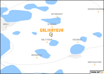 map of Galikayeva