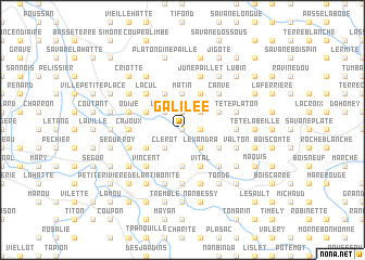 map of Galilée