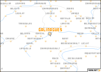 map of Galinagues
