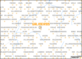 map of Galiñeiros
