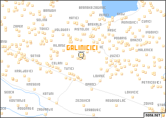 map of Galiničići