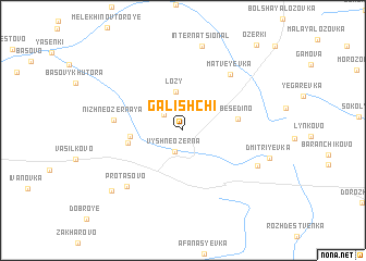 map of Galishchi