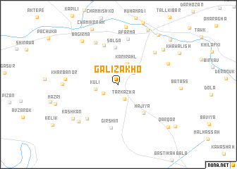 map of Galī Zākhō