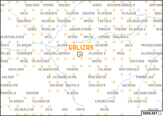map of Galizas