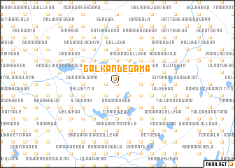 map of Galkandegama
