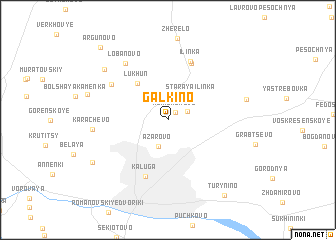 map of Galkino