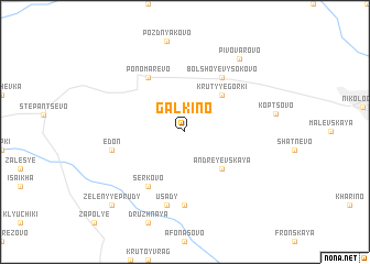 map of Galkino