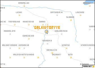 map of Galʼki Vtoryye