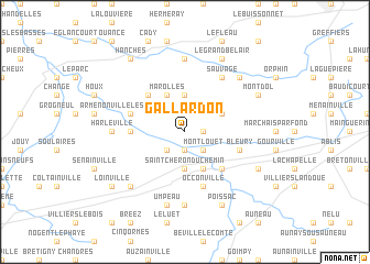 map of Gallardon