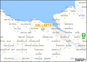 map of Gallarta