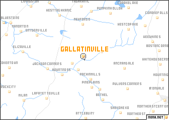map of Gallatinville