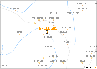 map of Gallegos