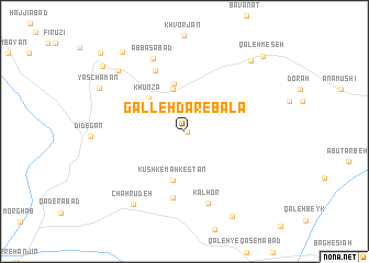 map of Galleh Dār-e Bālā