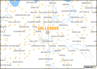 map of Gallehdūn