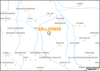 map of Gallignano