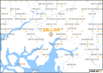 map of Gallina